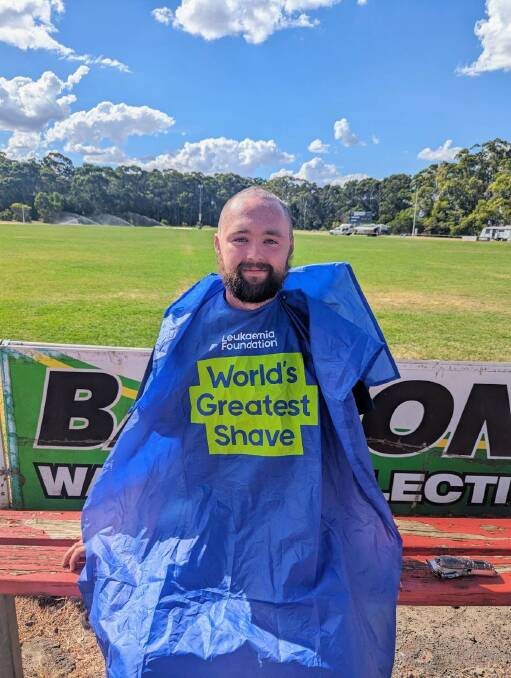 Nathan Gillingham has shaved his head for the World's Greatest Shave. 