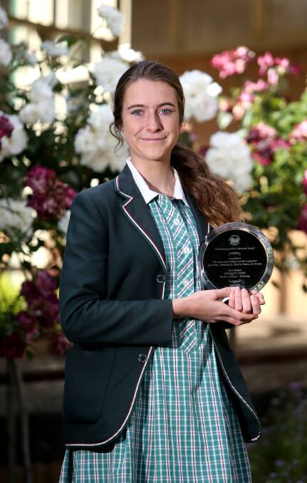 ELITE: Brauer College student Monique Jones took out the Rosemary Kelson award as the overall winner at the Warrnambool Eisteddfod. Picture: Amy Paton