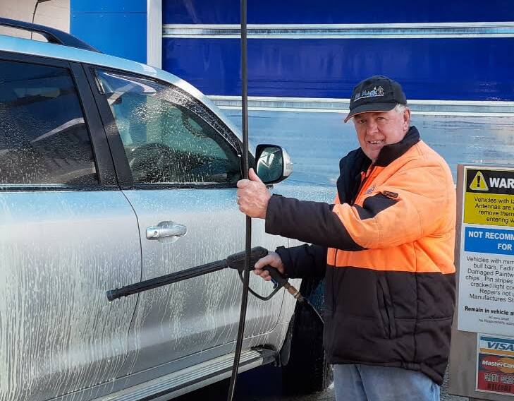 END OF AN ERA: Warrnambool's Mick Brooks has retired after 14 years at the Mr Magic Car Wash. 