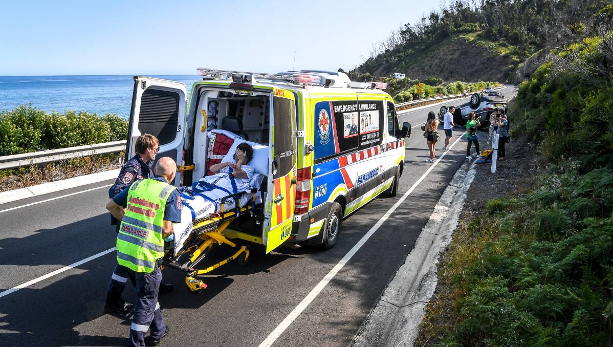 Overseas and interstate tourists are involved in about a third of the accidents on and near the Great Ocean Road. Picture: Justin McManus 