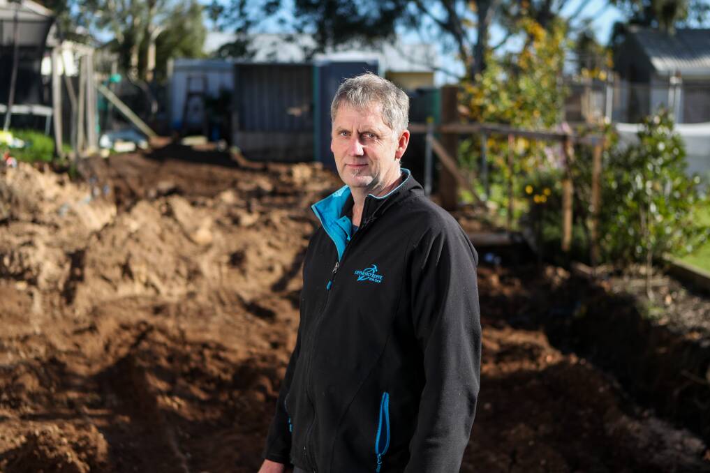 TRYING TIMES: Warrnambool builder Stephen O'Keefe said he could understand why home owners were becoming frustrated by the state government's restrictions.