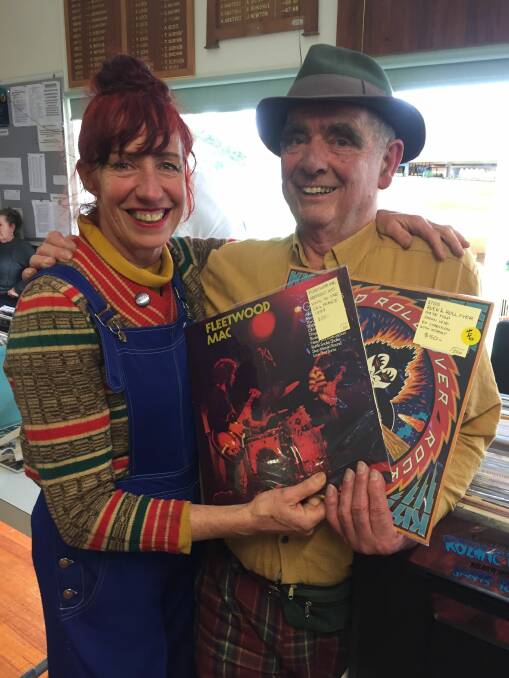 BUSY: Stallholders Suzi and Andy Walter sold a wide variety of records.
