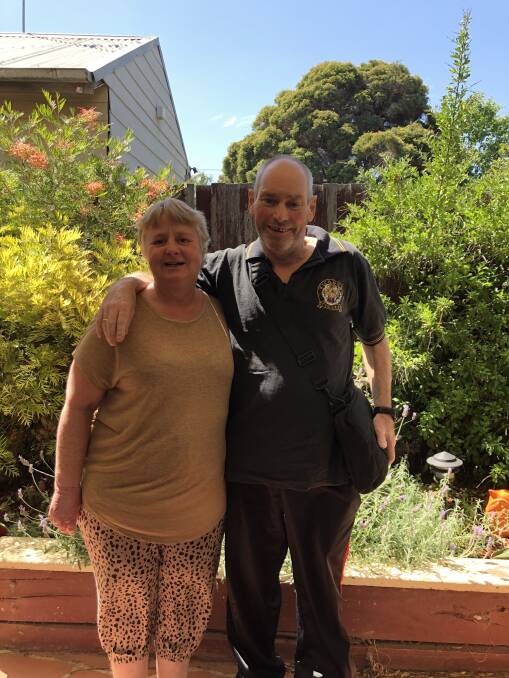 GRATEFUL: Darryl Knowles credits his wife Joanne with helping him to recover after his surgery. Picture: Supplied