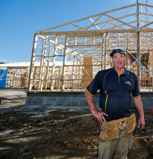 Warrnambool builder Steve Giblin said there has been a decrease in the number of people wanting to build new homes recently. 