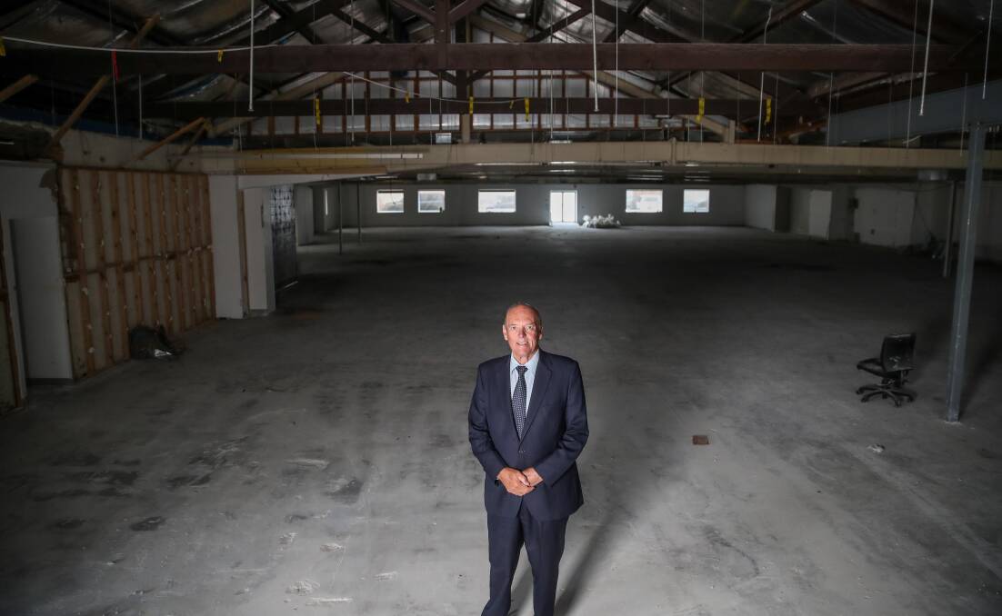 SOLD: Mark Wilson at the former site of The Standard, which was snapped up at auction by a Melbourne family for $5.5 million recently. Picture: Morgan Hancock