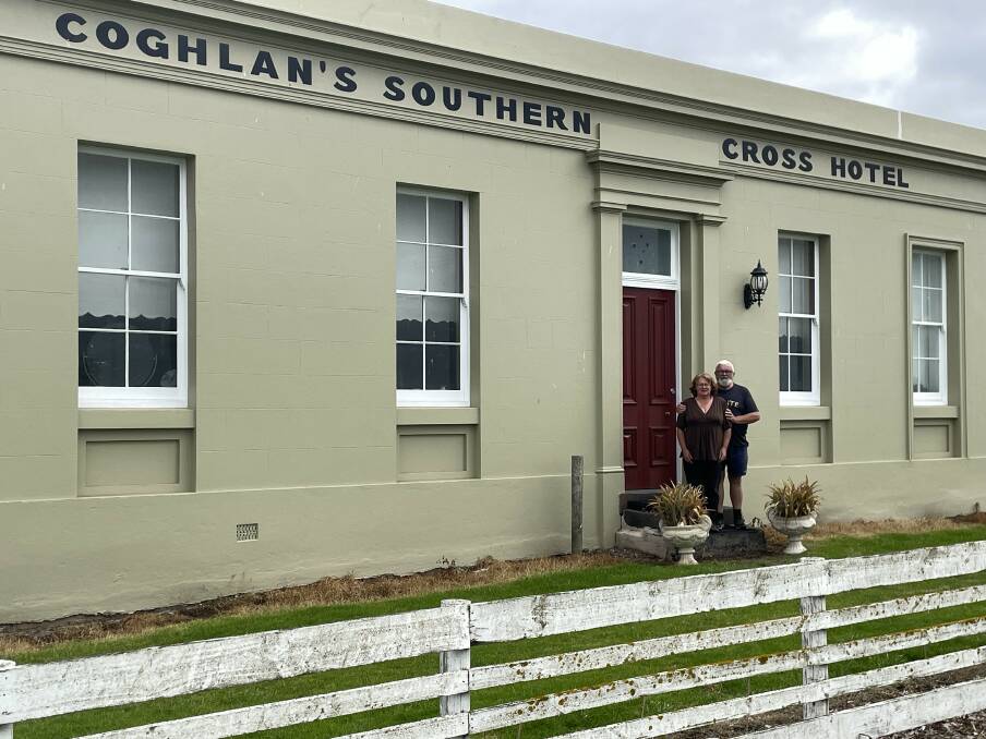 Mick and Amanda Fennessy are returning the Southern Cross Hotel to its former glory. Picture by Monique Patterson