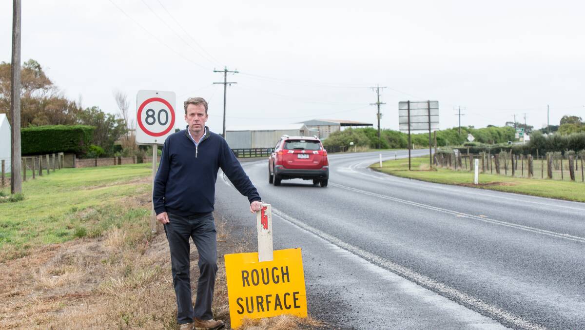 EXTRA FUNDS: Member for Wannon Dan Tehan announced an extra $9.4 million for the Princes Highway West.