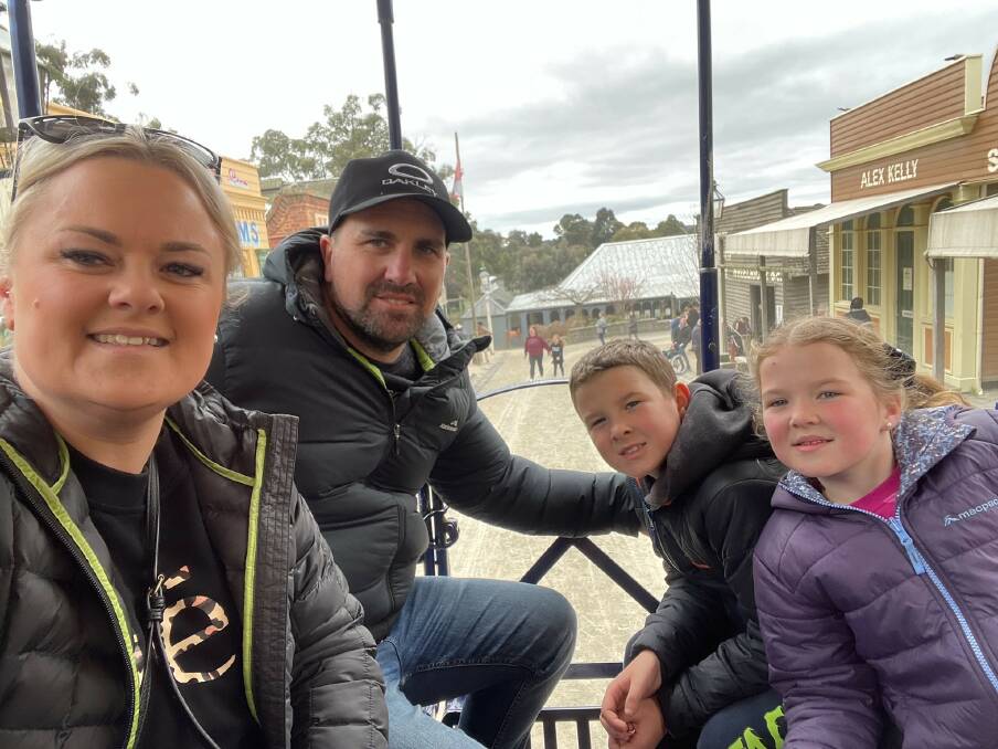 Tim Van Ginneken is enjoying a caravanning trip with his wife Brony and their children Chase and Lexi.