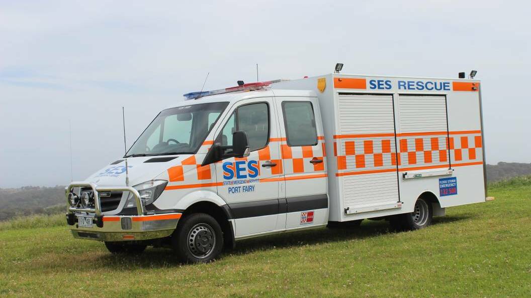 Emergency services, including SES, are on scene.