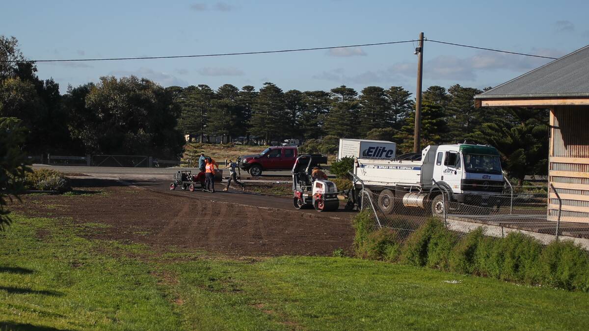 UNDER WAY: Work on Port Fairy's Railway Goods Shed started recently. Picture: Morgan Hancock