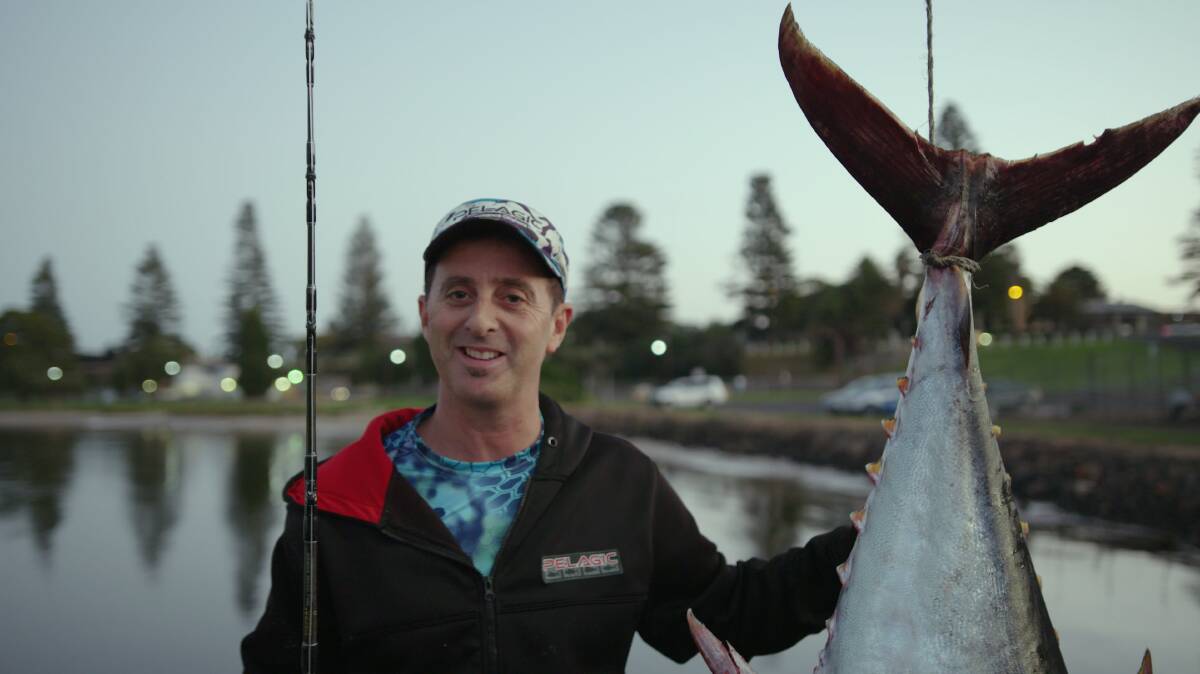 POTENTIAL WORLD RECORD: Darren Buttigieg with the massive catch. Picture: Powerhouse Productions