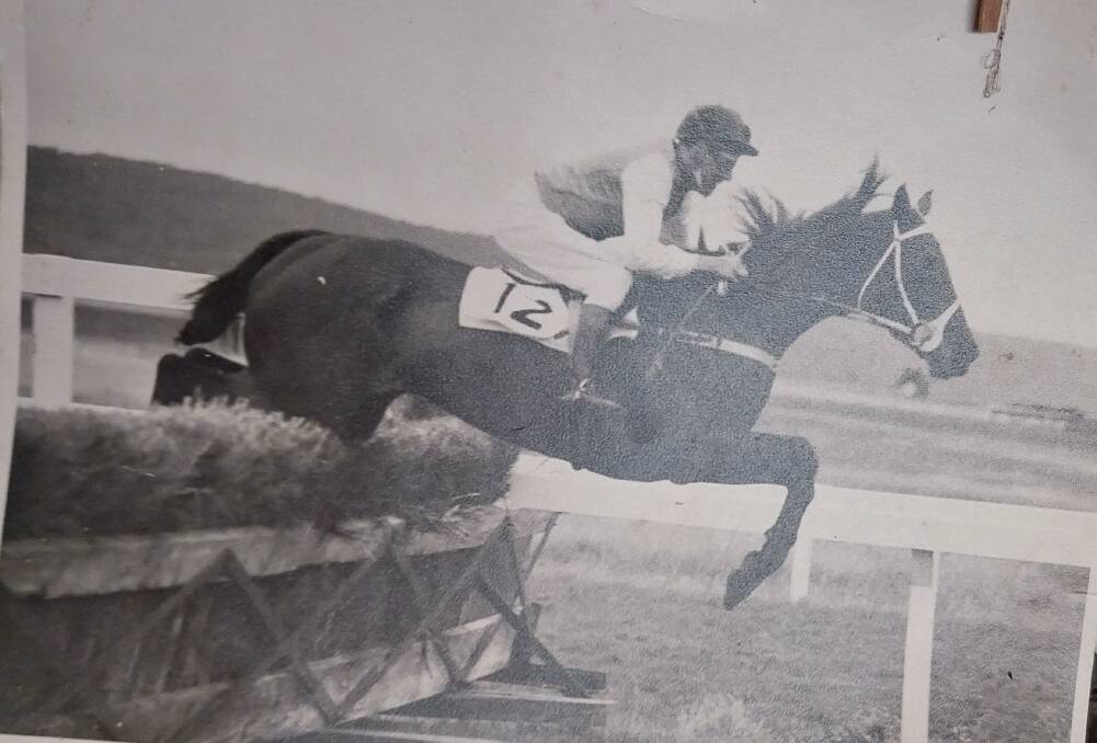 Jimmy Walter rides Hoadsville to victory in the 1966 Grand Annual Steeplechase at Warrnambool. Picture supplied