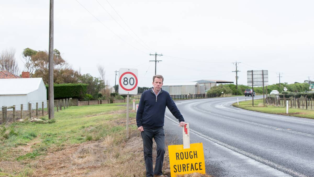 Member for Wannon Dan Tehan is disgusted roads funding for the south-west has been reduced by the federal government. 