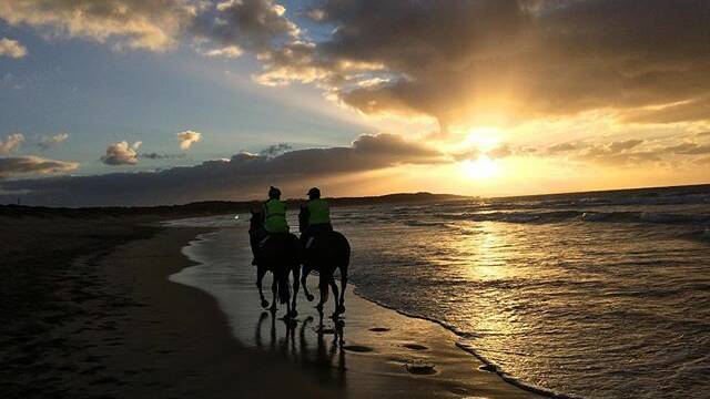 PHOTO OF THE DAY: @herrytoy "Good morning, main beach 615am #sunrise #sun #destinationwarrnambool #love3280 #warrnambool #myabcphoto #goodmorning #morning #horses #racehorses #beach #iphone."