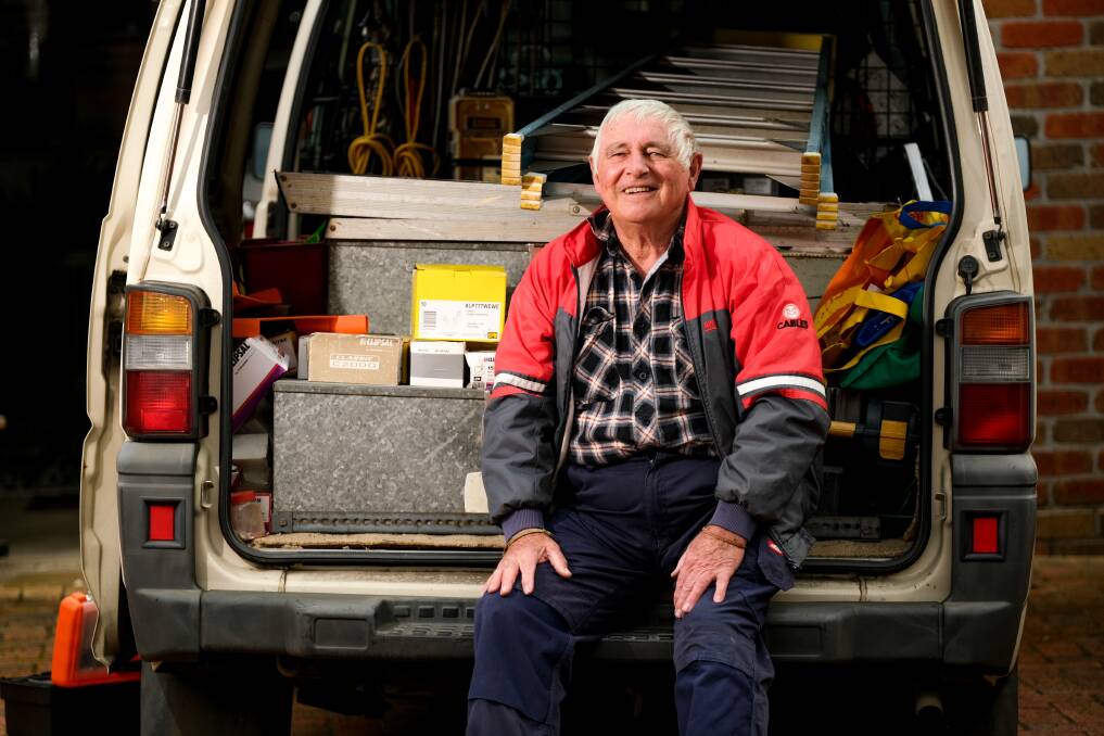 END OF AN ERA: Warrnambool electrician Bernie O'Keefe is set to retire after almost 60 years in the industry. Picture: Chris Doheny
