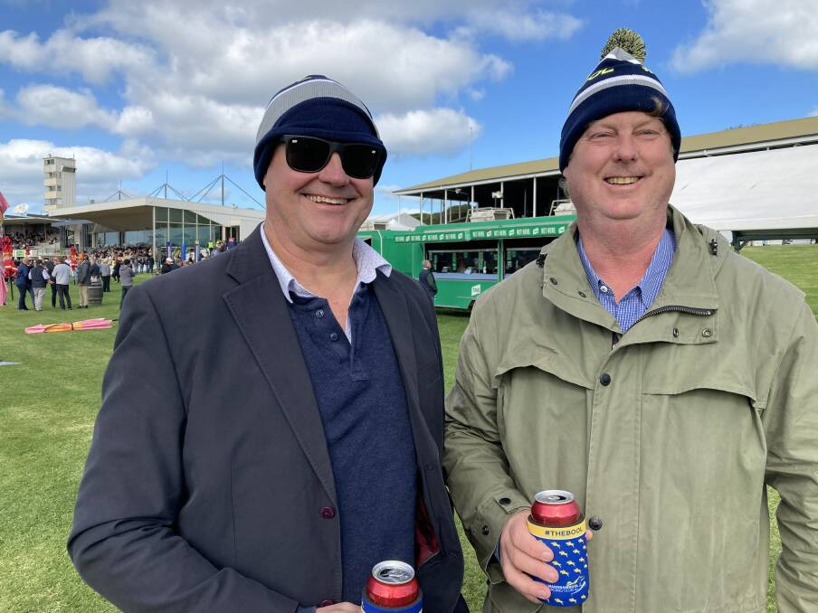 A FIRST FOR FRIENDS: Scott Bury and Murray Burnett are attending the May Racing Carnival for the first time.
