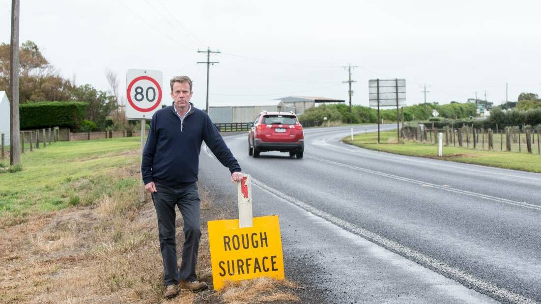DISAPPOINTED: Member for Wannon Dan Tehan is disappointed the state government won't match funding for the Princes Highway.