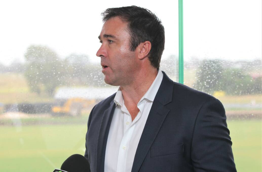 FUNDS ANNOUNCEMENT: AFL Victoria head Brad Scott at the Reid Oval. Picture: Nick Ansell