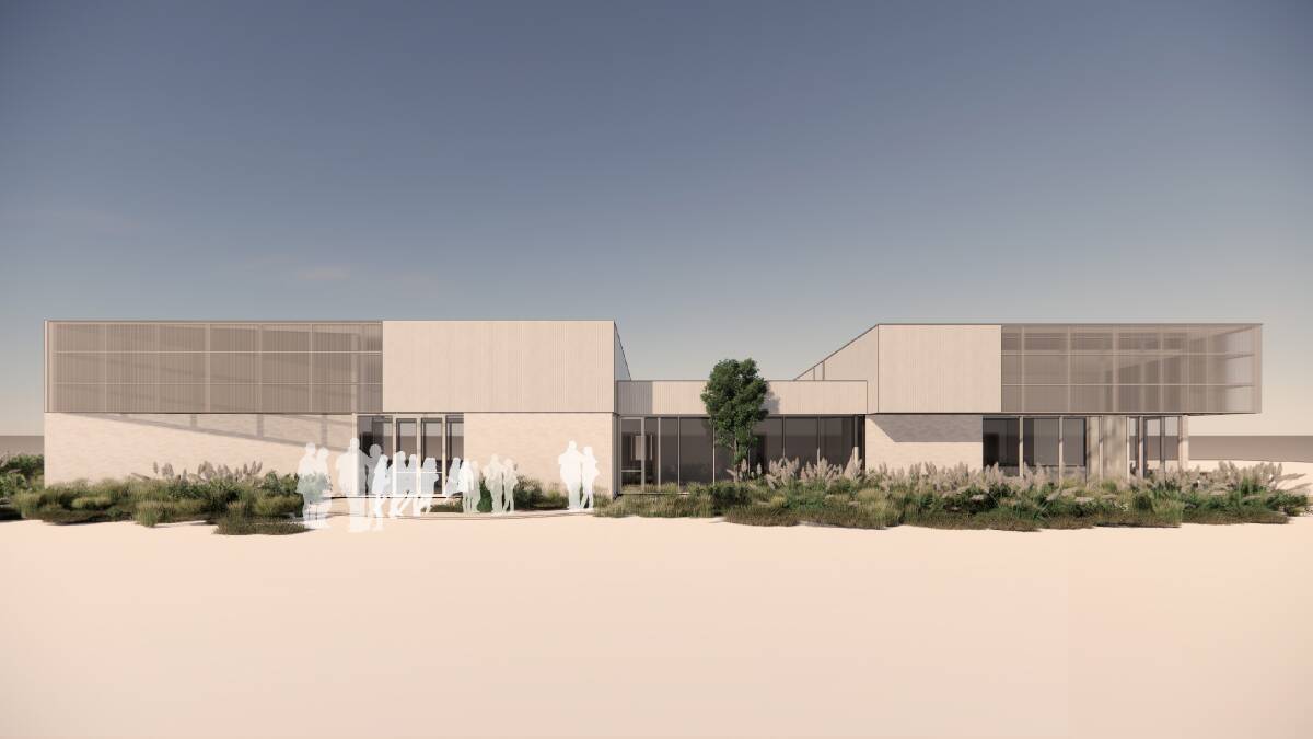 An artist's impression of stage one of the redevelopment of Cobden Technical School.