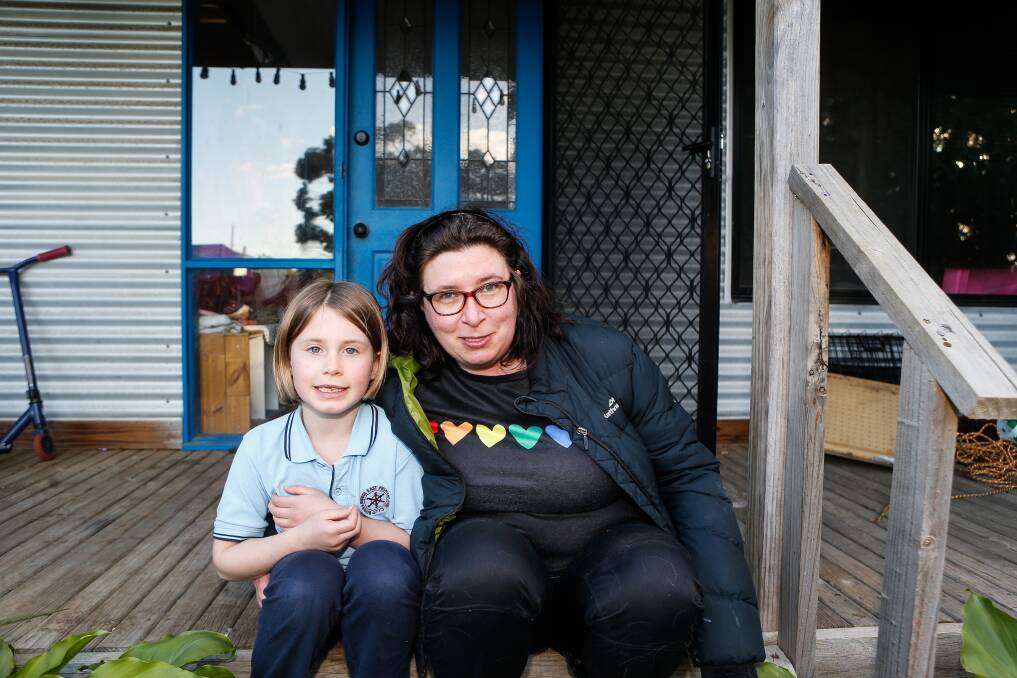 DISAPPOINTED: Alison Coate-Kibeiks, pictured with her daughter Olive, is disappointed her NDIS funding has been slashed, making it harder for her to return to work. Picture: Anthony Brady