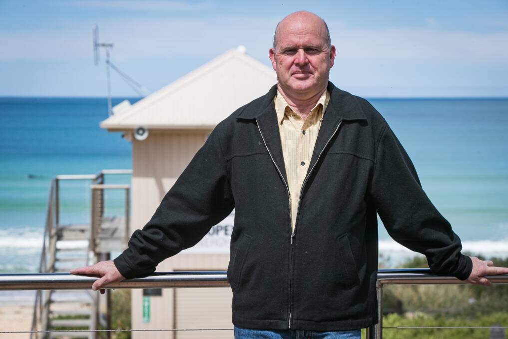 Michael McCluskey, whose uncle drowned in Lady Bay, has called for funds for a new surf club. Picture by Sean McKenna