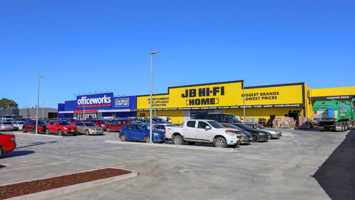 JB Hi-Fi and Officeworks opened in Warrnambool in September 2023. Picture by Monique Patterson