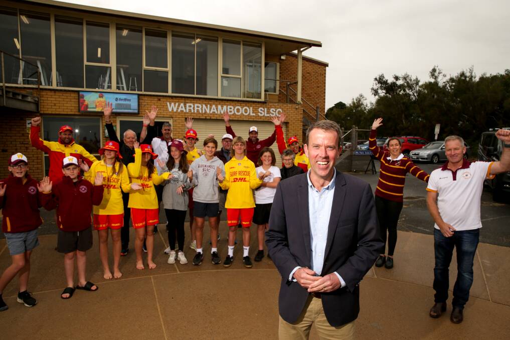 OFF THE TABLE: Incumbent Member for Wannon Dan Tehan promised $6 million for the Warrnambool Surf Lifesaving Club in the lead up to the election. Picture: Chris Doheny.