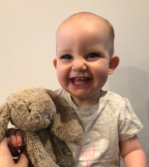 ALL SMILES: Calla Kearns is a happy and healthy 14-month-old. Picture: Supplied