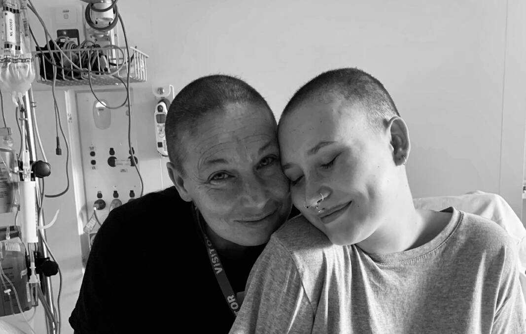 HEALTH BATTLE: Beth King will stay by her daughter Amber's side at the Royal Children's Hospital in Melbourne while she battles leukaemia.