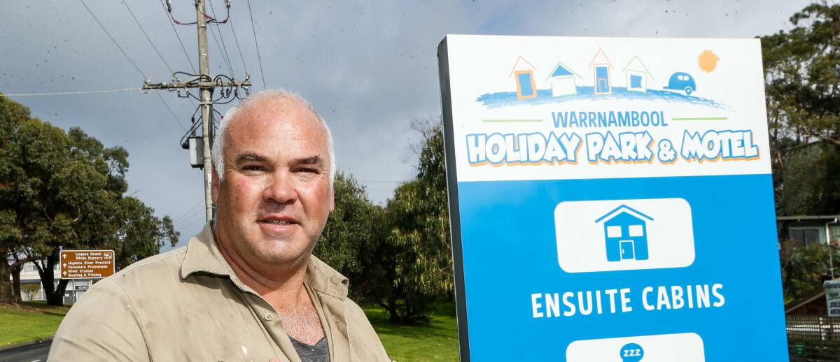 FRUSTRATED: Warrnambool Holiday Park owner Steve Moore says the state government needs to do more for business owners affected by the Melbourne lockdown.
