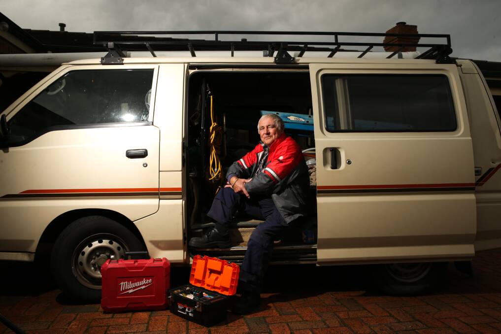 A REWARDING CAREER: Bernie O'Keefe said he loved the variety being an electrician offered him. Picture: Chris Doheny