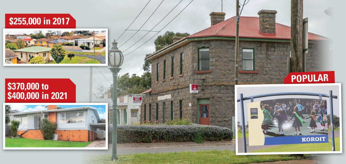 BOOM TOWNS: Koroit, Mortlake and Penshurst are popular for people looking for a new home, while Warrnambool prices have skyrocketed since 2017.