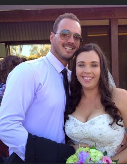 ALL SMILES: Marcus Difonzo and his sister Jessie on her wedding day. The pair grew up in Portland. Picture: Supplied