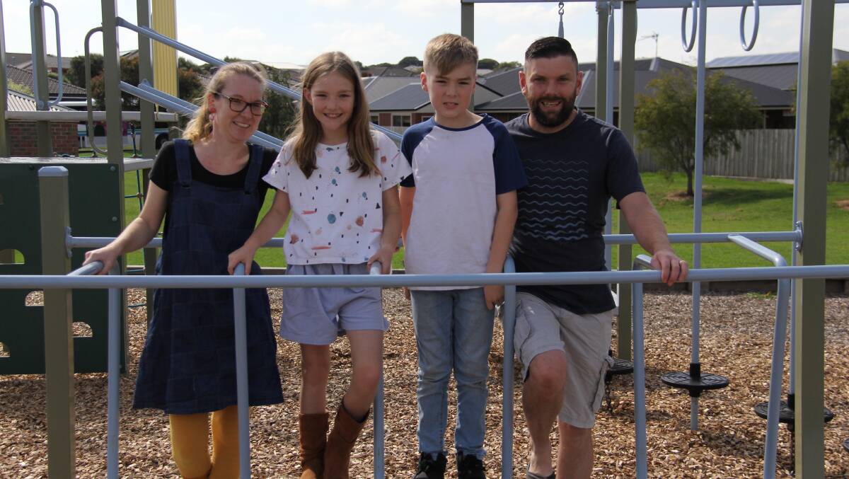 HAPPY FAMILY: Shara, Charlie, Jackson and Leigh McNaughton will be forever grateful to the Royal Children's Hospital in Melbourne. Picture: Monique Patterson