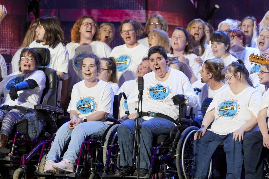 STOKED: Members of the choir were overcome with emotion after receiving four votes.