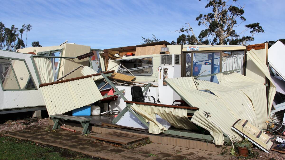SHREDS: The severe weather event caused more than $2 million damage. Picture: Jessica Howard