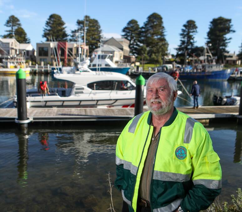 PLEA: Port Fairy Marine Rescue Service member Russell Lemke has urged boaters to be vigilant went heading out on the water.