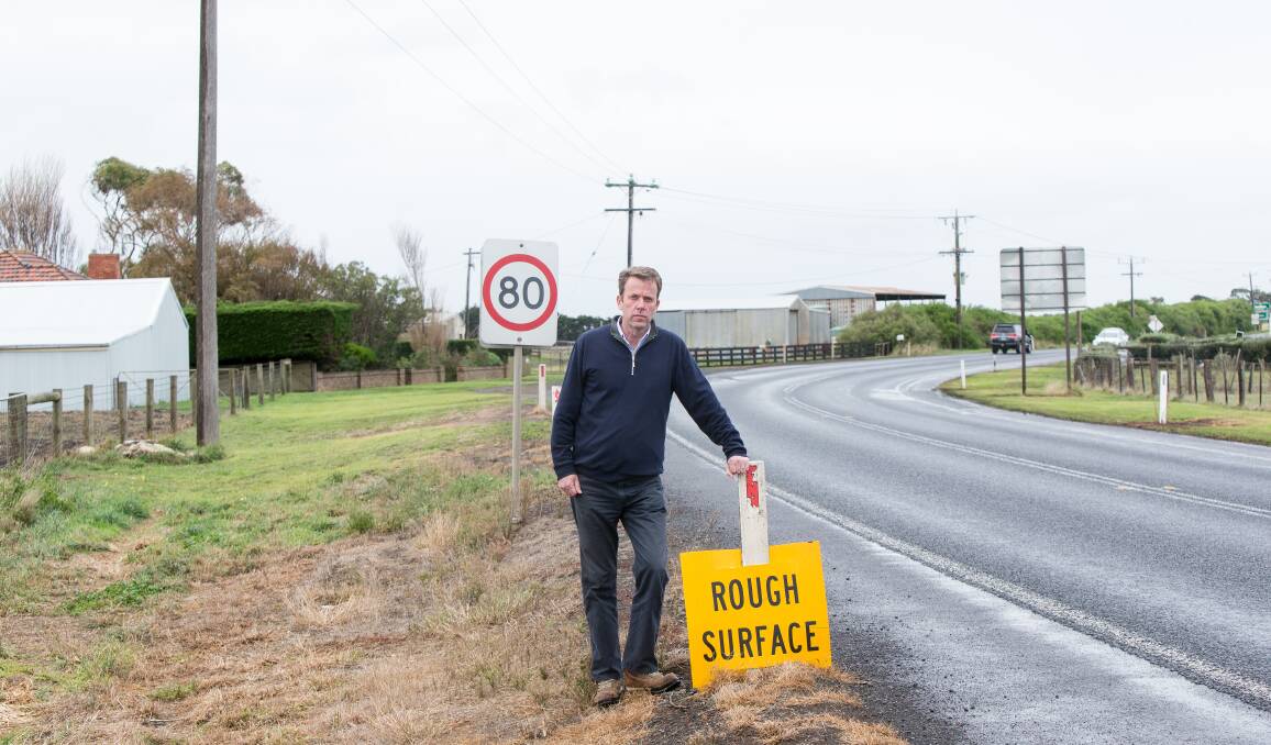 MP Dan Tehan is disgusted roads funding for the south-west has been reduced. 