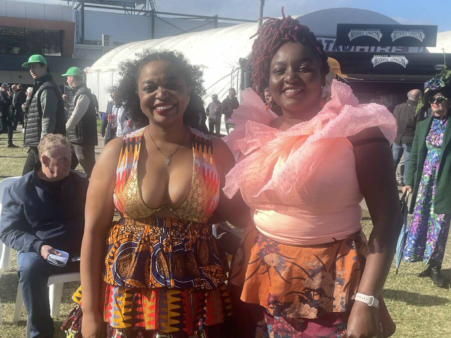 Vimbai Ndagurwa and Yvonne Njanike had a ball at the May Racing Carnival on Thursday. Picture by Monique Patterson
