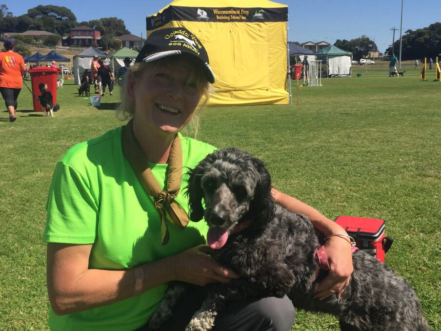 ALL SMILES: Mira Tomasello and Magpie from Bacchus Marsh, had a great weekend at the dog trial.