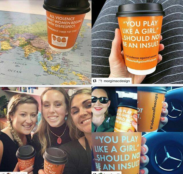 @womenshealthbsw: Another snapshot of the #16dayscoffeecups conversations happening around the region! Keep them coming! #VictoriaAgainstViolence #endviolenceagainstwomen #coffee