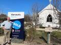 CITY MOVE: Harcourts Horsham agent Tim Coller has sold St John's Church three times, this time most of the demand came from Melbourne, and ended up with a city owner.