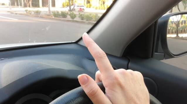 One finger is enough, you don't need to wave.
