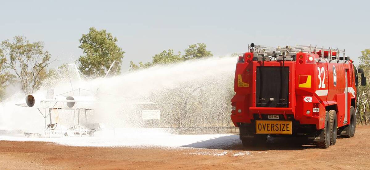 Firefighting foam laden with PFAS is used for training at the Tindal RAAF Base. 