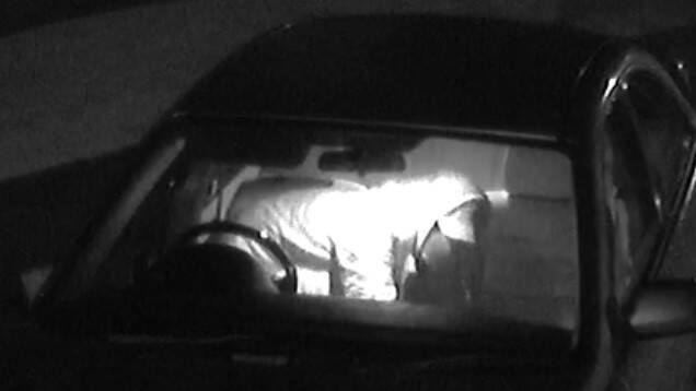 Busted: The image of an offender ransacking a car in the Merrivale Drive area mid month. Another series of thefts from cars has been reported from overnight Tuesday - this time in east Warrnambool.