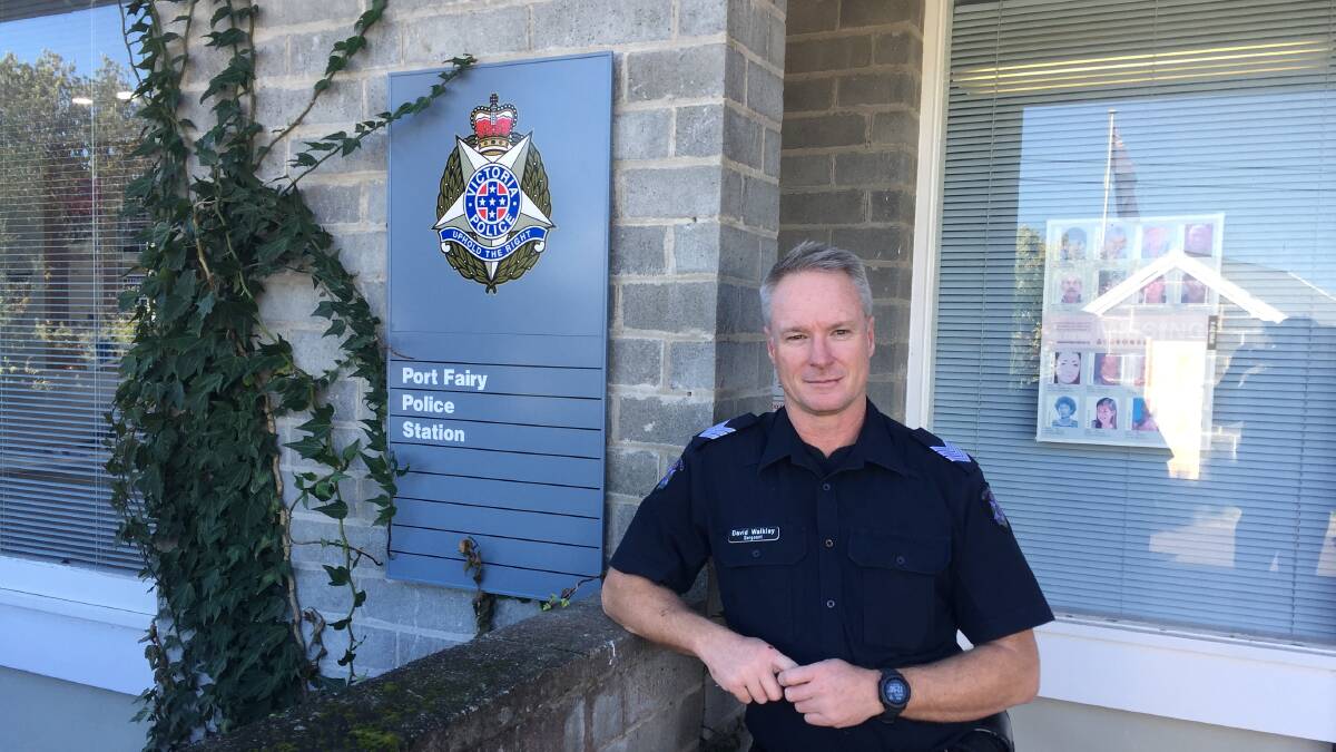 Port Fairy police Sergeant Dave Walkley is urging parents to be aware of their children's folk festival plans.