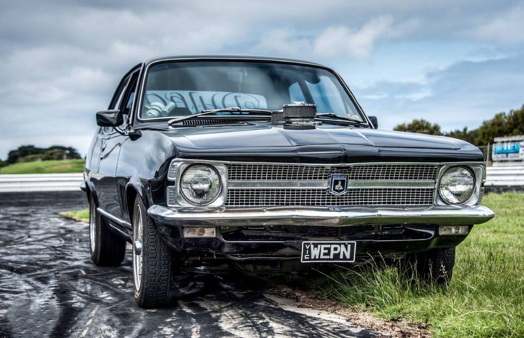 Recalled: After 10 years of use on this Torana, VicRoads says the Portland owner can't use them any more. Picture: Michael Walker