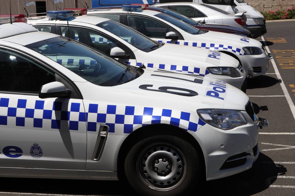 One down: Police are without an undercover Commodore station wagon after it was rammed.
