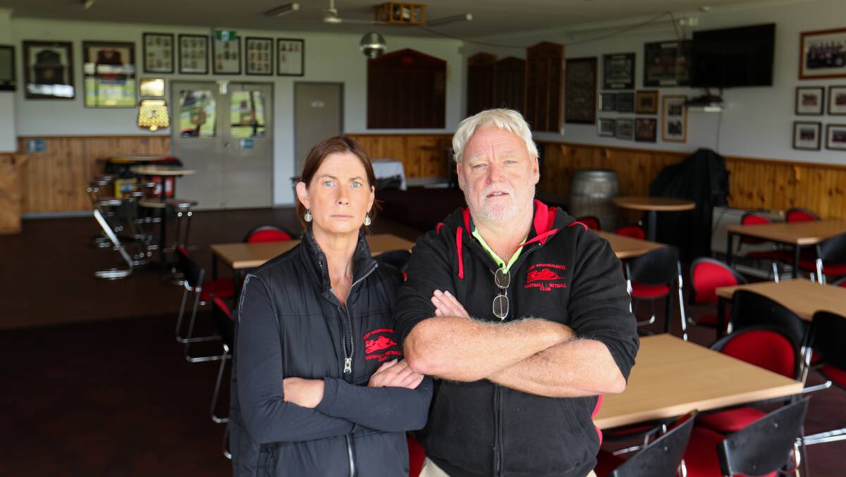 Going alone: East Warrnambool's Julie Scoble and Robin Membery have had a huge win against the council over the Reid Oval redevelopment plans. Picture: Morgan Hancock