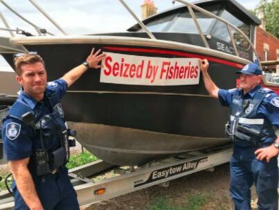 A boat and equipment was seized in a Camperdown operation which finished up in court during 2019. Three men were jailed in the Warrnambool Magistrates Court.